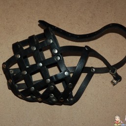 Намордник итальянский для собаки, кожаный, новый