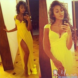 Очень красивое желтое платье