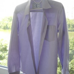 Рубашка сорочка светло-фиолетовая мальчику в школу