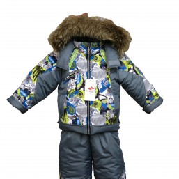 Детский зимний комбинезон для мальчика от годика до 5 лет