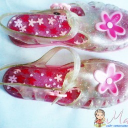 Детские силиконовые босоножки, 29-30 размер, Next, Англия. 