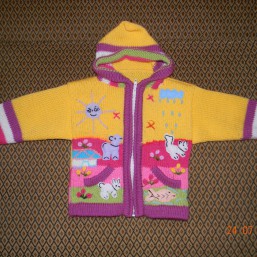 Вязаное худи