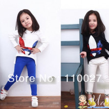 Костюм с синими лосинами 