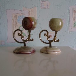 подсвечники из оникса