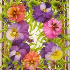 Шторы в технике батик