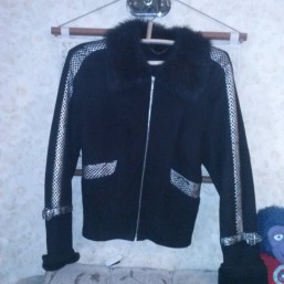 Короткая дубленка