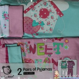 Пижамки малышам набор 2комплекта 