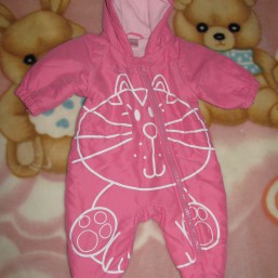 лёгкий комбезик на осень 0-4мес.