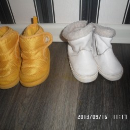 Деми ботинки Сrocs и кожаные 20 р