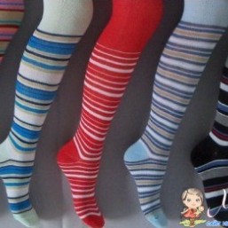 Колготки детские полосатые