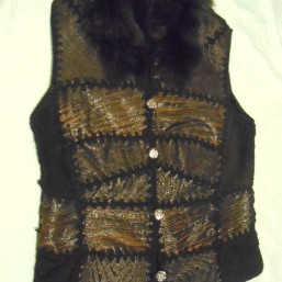 Жилетка из натуральной дублёнки