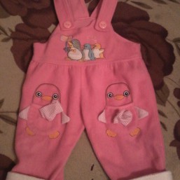 Теплый комбинезончик на девочку