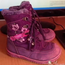 Сапожки зимние р 24 кожа, мех