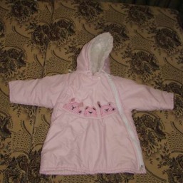 Пальто розовое до 0,5-1,5г 
