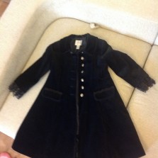 Велюровый плащ NEXT для девочки 4-5 лет