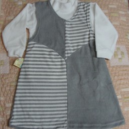 Сарафан с гольфом, новый, велюр, р. 100-120