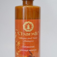 Натуральный индийский шампунь "Хна" 200мл., Chandi 