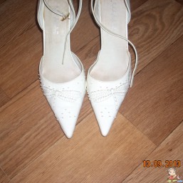 туфли белые можно на свадьбу 10 см каблук