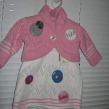 Вязаное платье. Нарядный костюмчик на девочку. Новый, с биркой