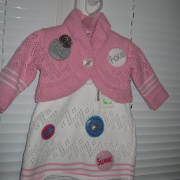 Вязаное платье. Нарядный костюмчик на девочку. Новый, с биркой