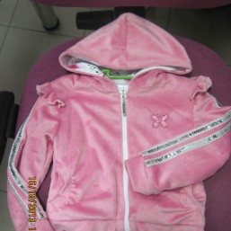 кофта розовая с капюшоном, размер 86