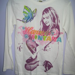 джемпер ханна монтана,  белый, сиреневый