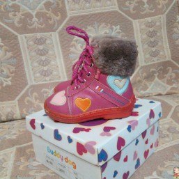 Сапожки зимние  на девочку натур.кожа