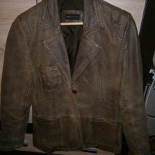 Пиджак кожа женский Nappa (Италия) - 46 р.