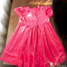 Платье бархатное на 1-2 года