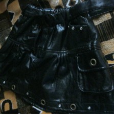 Юбка школьная (кожа)