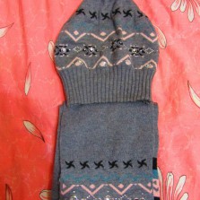 Комплект зима-осень, шапка и шарф