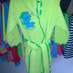 Халат банный с вышивкой