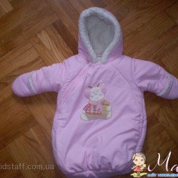 Комбинезон-конверт новорожденной, шапочка. Можно двойне. 