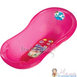 Ванночка Prima Baby Дельфин 100см, цвет розовый [8591P]