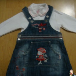 фирменный джинсовый сарафан с бодиком, состояние нового!