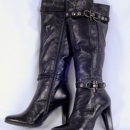 Шикарные сапоги кожа