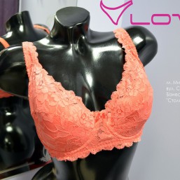 Бюстгальтер. Персиковый