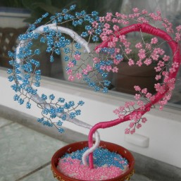 Дерево любви из бисера