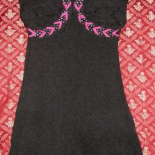 Платье серое и малиновое SERIANNO