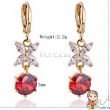 серьги позолота 18К