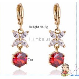 серьги позолота 18К