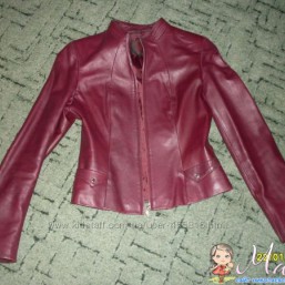 Пиджачёк из натуральной кожи, р. 42