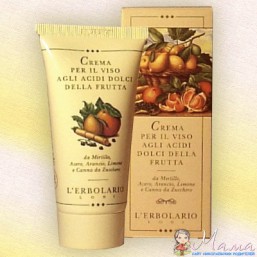 L'erbolario КРЕМ ДЛЯ ЛИЦА С ФРУКТОВЫМИ КИСЛОТАМИ