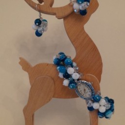 Часы с натуральным агатом! Ручная работа!