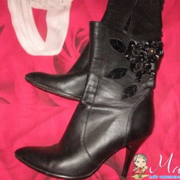 Кожаные полуботинки,сапоги