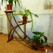 Подставки для цветов дубовые