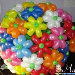 Цветы из воздушных шаров