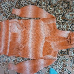 Вязанная кофта тёплая 