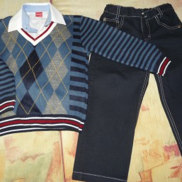 Костюм тройка для Вашего модника, р-р 104-110