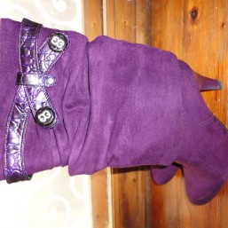 Стильные ботильоны насыщенно-сиреневого цвета!